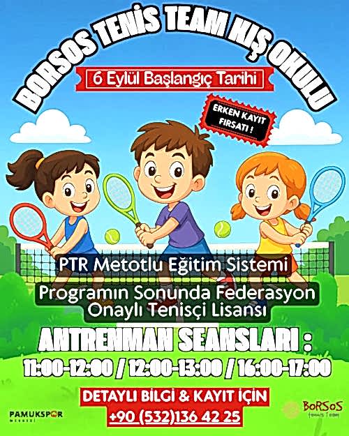 Pamukspor, tenis okulu, tenis kış okulu